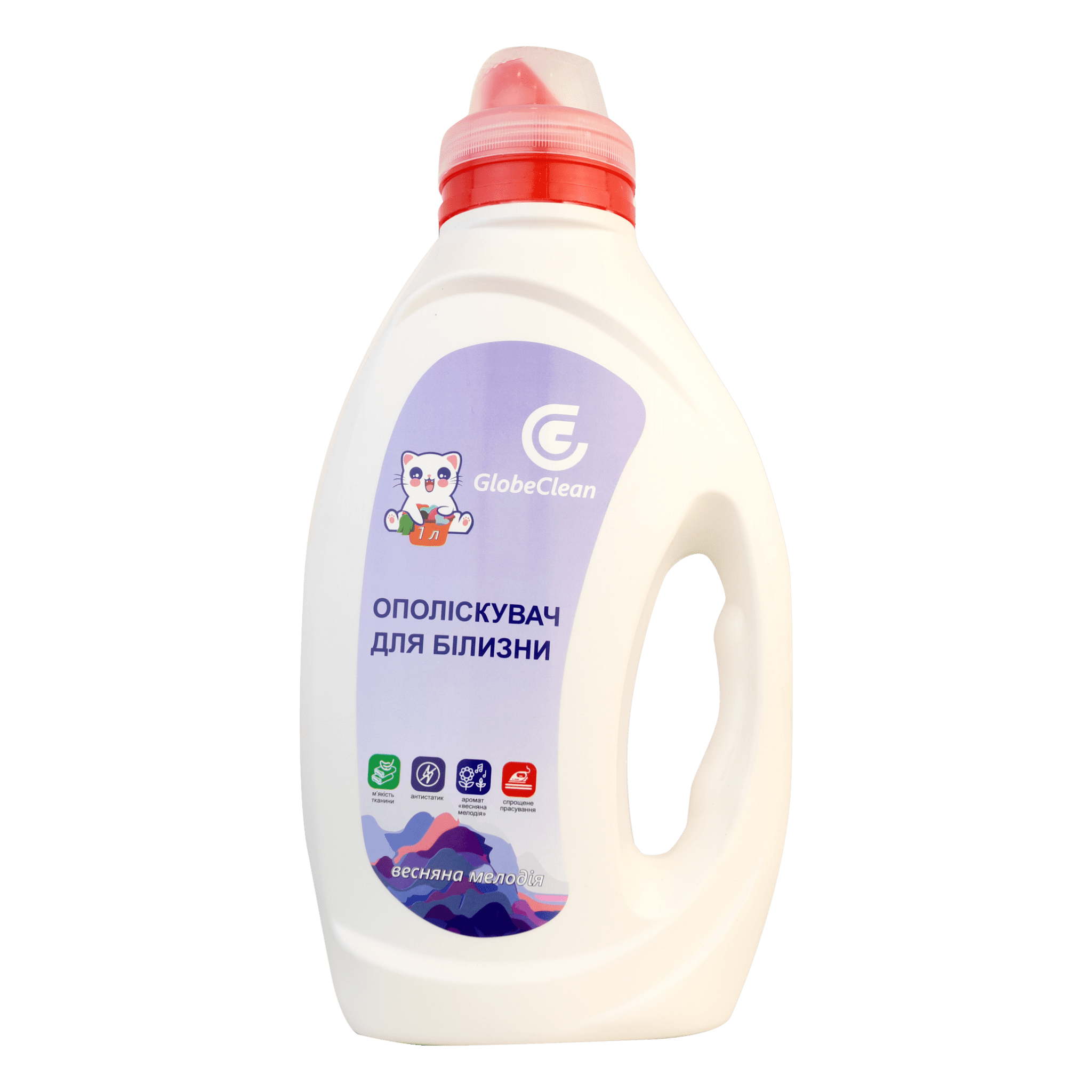 Кондиціонер-ополіскувач для білизни GLOBECLEAN “Весняна мелодія” Концентрат 1 л